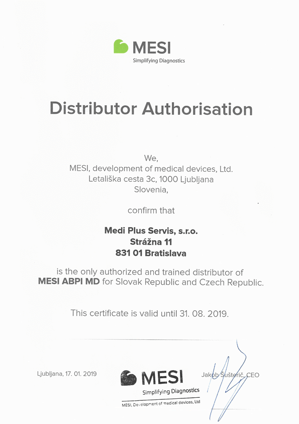 Ofiicálny distribútor MESI ABPI MD na Slovensku a Česku